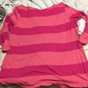 Pink stripped old navy shirt